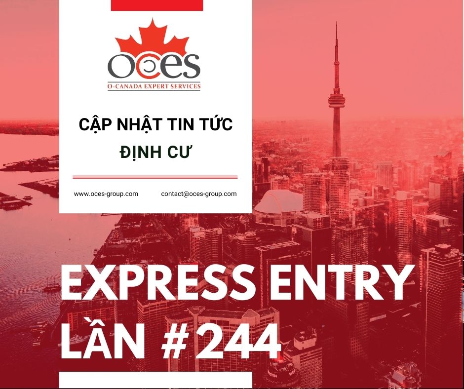 Kết quả bốc Điểm Express Entry lần 244 - Tin tức định cư Canada
