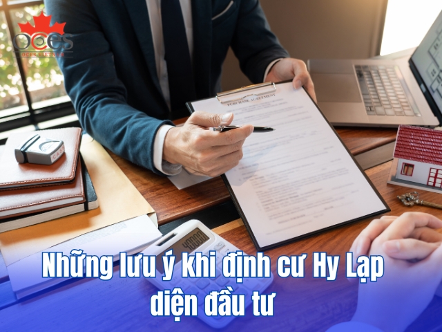 Những lưu ý khi định cư Hy Lạp diện đầu tư